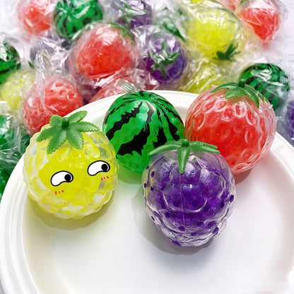 Stress Relief Balls, Fruit Fidget Toy for Kids & Adults, Non-Toxic Slow Rising Squishy Sensory Toys, ADHD Anxiety Autism Relief Squeeze Balls for Office Classroom Prizes Party Favors