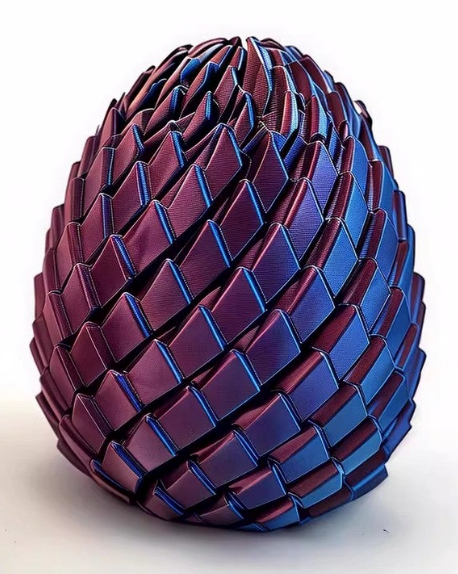 3D Printed Dragon Egg Fidget Stress Relief Easter Gift