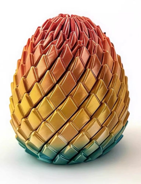 3D Printed Dragon Egg Fidget Stress Relief Easter Gift