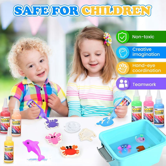 Magic Water Elf Toy Magic Water Gel Beads Kit DIY Handmade Water Painting Craft Set