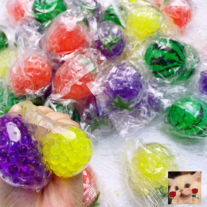 Stress Relief Balls, Fruit Fidget Toy for Kids & Adults, Non-Toxic Slow Rising Squishy Sensory Toys, ADHD Anxiety Autism Relief Squeeze Balls for Office Classroom Prizes Party Favors