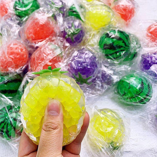 Stress Relief Balls, Fruit Fidget Toy for Kids & Adults, Non-Toxic Slow Rising Squishy Sensory Toys, ADHD Anxiety Autism Relief Squeeze Balls for Office Classroom Prizes Party Favors