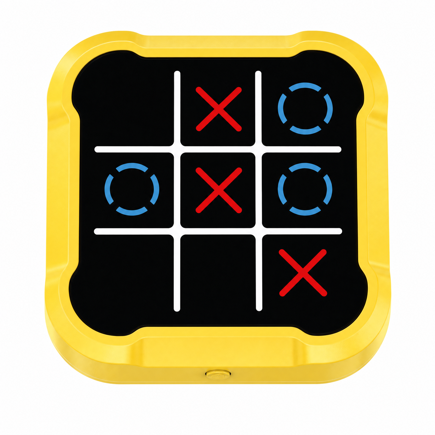 Tic Tac Toe Game 4-in-1 Puzzle Console AI & Memory Modes, Silent Travel Toy for Kids Screen-Free