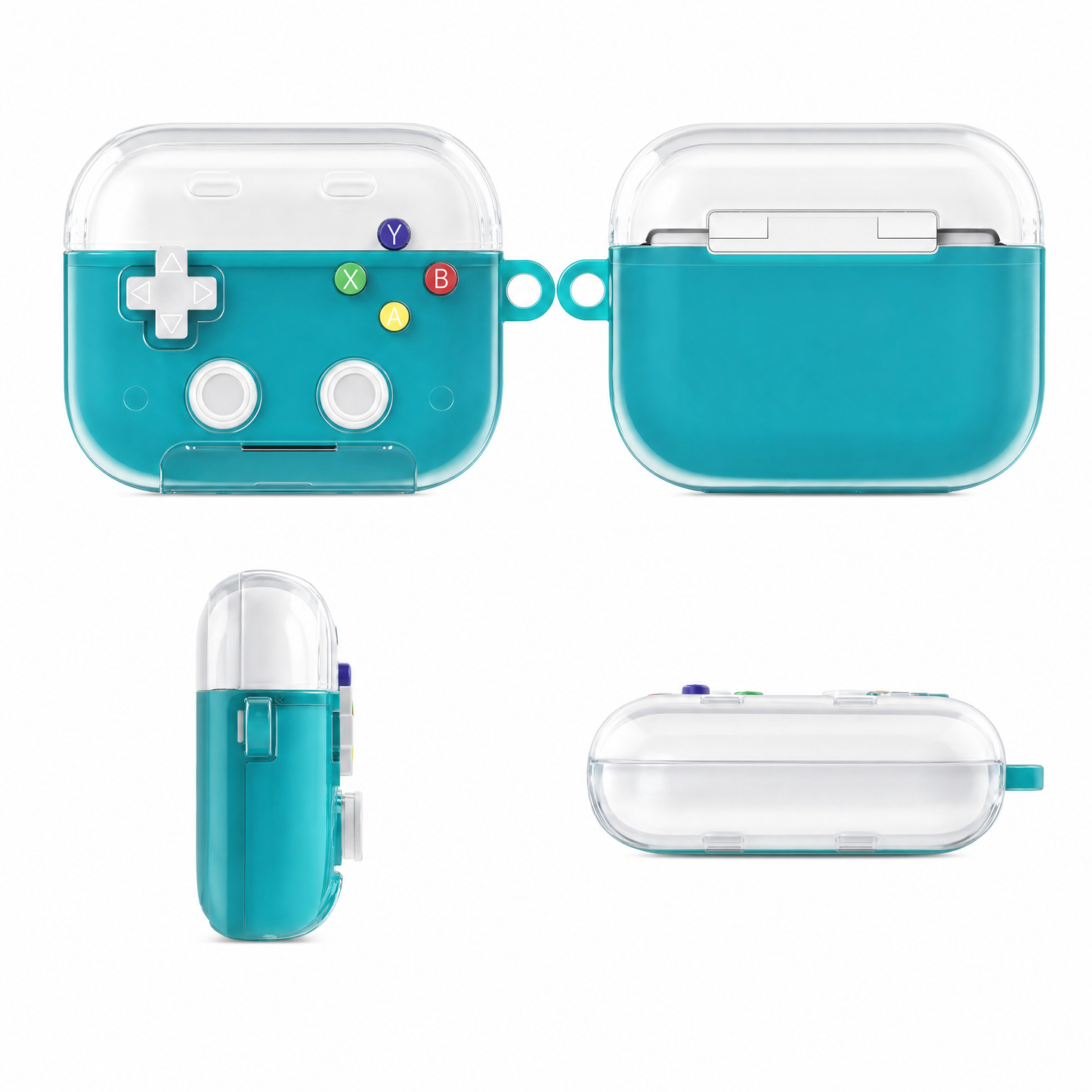 AirPods Pro 2/3/4 Case with 3D Fidget Buttons, Stand, Lock