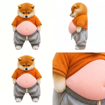Cute Shiba Inu Silicone Door Stopper Squishy Stress Relief Toy Wall Bumper Guard Anti-Collision Protector