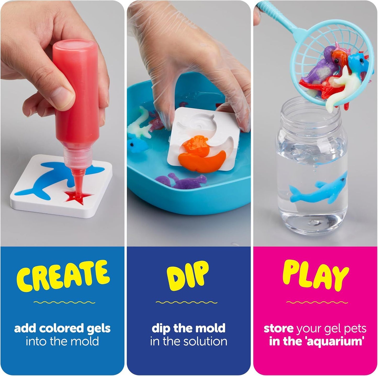 Magic Water Elf Toy Magic Water Gel Beads Kit DIY Handmade Water Painting Craft Set