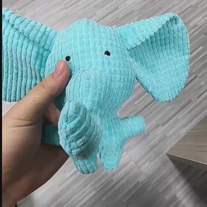 Squeaky Plush Dog Toy, Cute Animal Shape Interactive Chew Toy for Small Medium Dogs, Soft Non-Toxic Oral Cleaning Teeth Grinding Plush Toy for Puppy