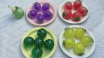 Stress Relief Balls, Fruit Fidget Toy for Kids & Adults, Non-Toxic Slow Rising Squishy Sensory Toys, ADHD Anxiety Autism Relief Squeeze Balls for Office Classroom Prizes Party Favors